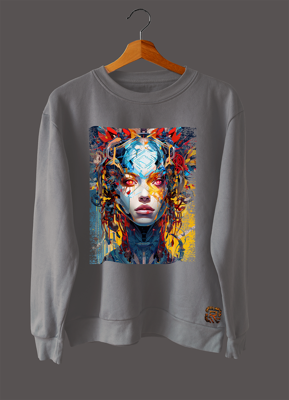 The Abstract Collection Short/Long Sleeve T-Shirt - Neon Enigma