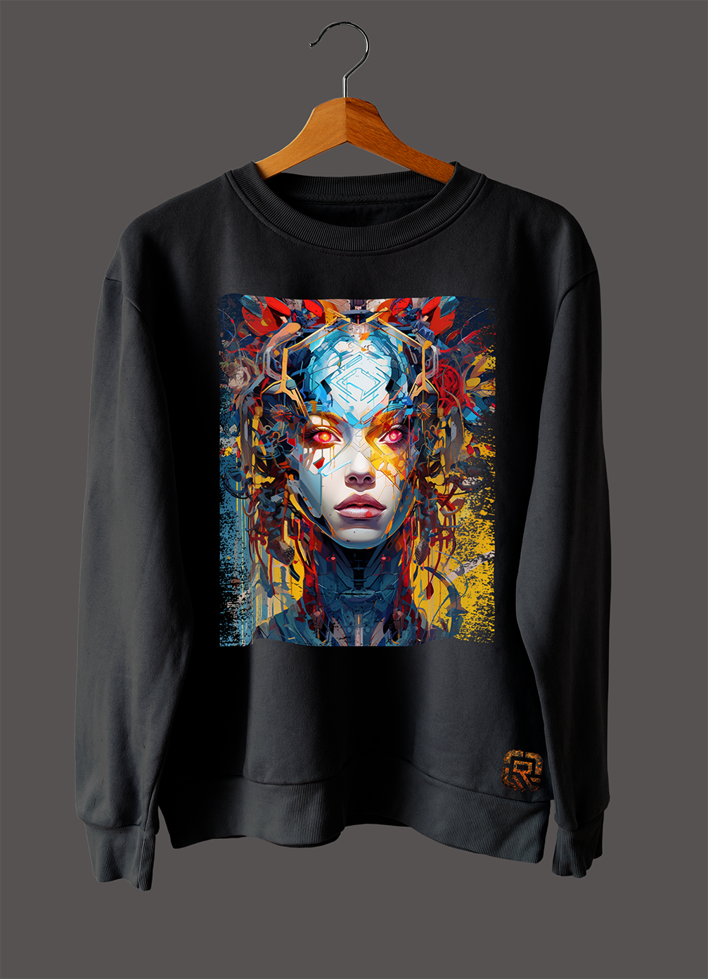 The Abstract Collection Short/Long Sleeve T-Shirt - Neon Enigma