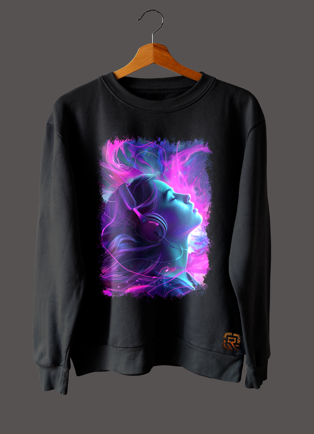 The Cosmic Beats Collection Short/Long Sleeve T-Shirt - Nebula Harmony