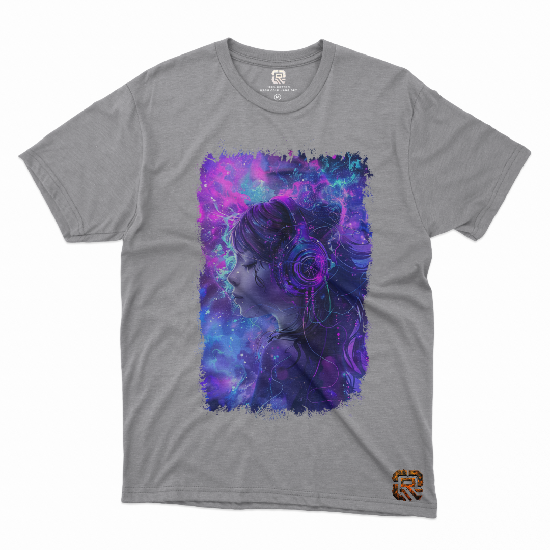 The Cosmic Beats Collection Short/Long Sleeve T-Shirt - Stellar Symphony