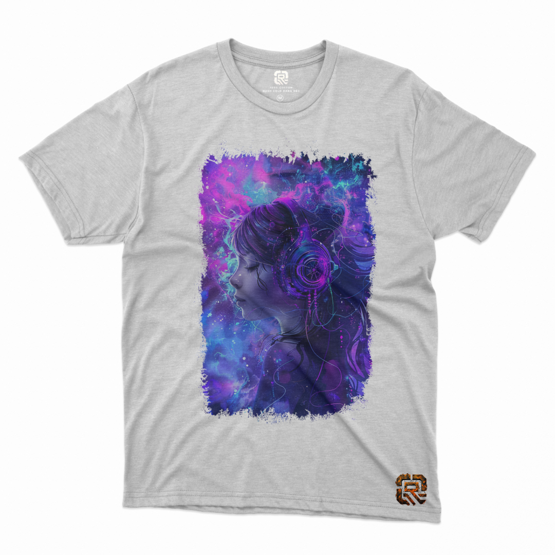 The Cosmic Beats Collection Short/Long Sleeve T-Shirt - Stellar Symphony