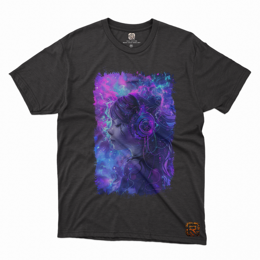 The Cosmic Beats Collection Short/Long Sleeve T-Shirt - Stellar Symphony