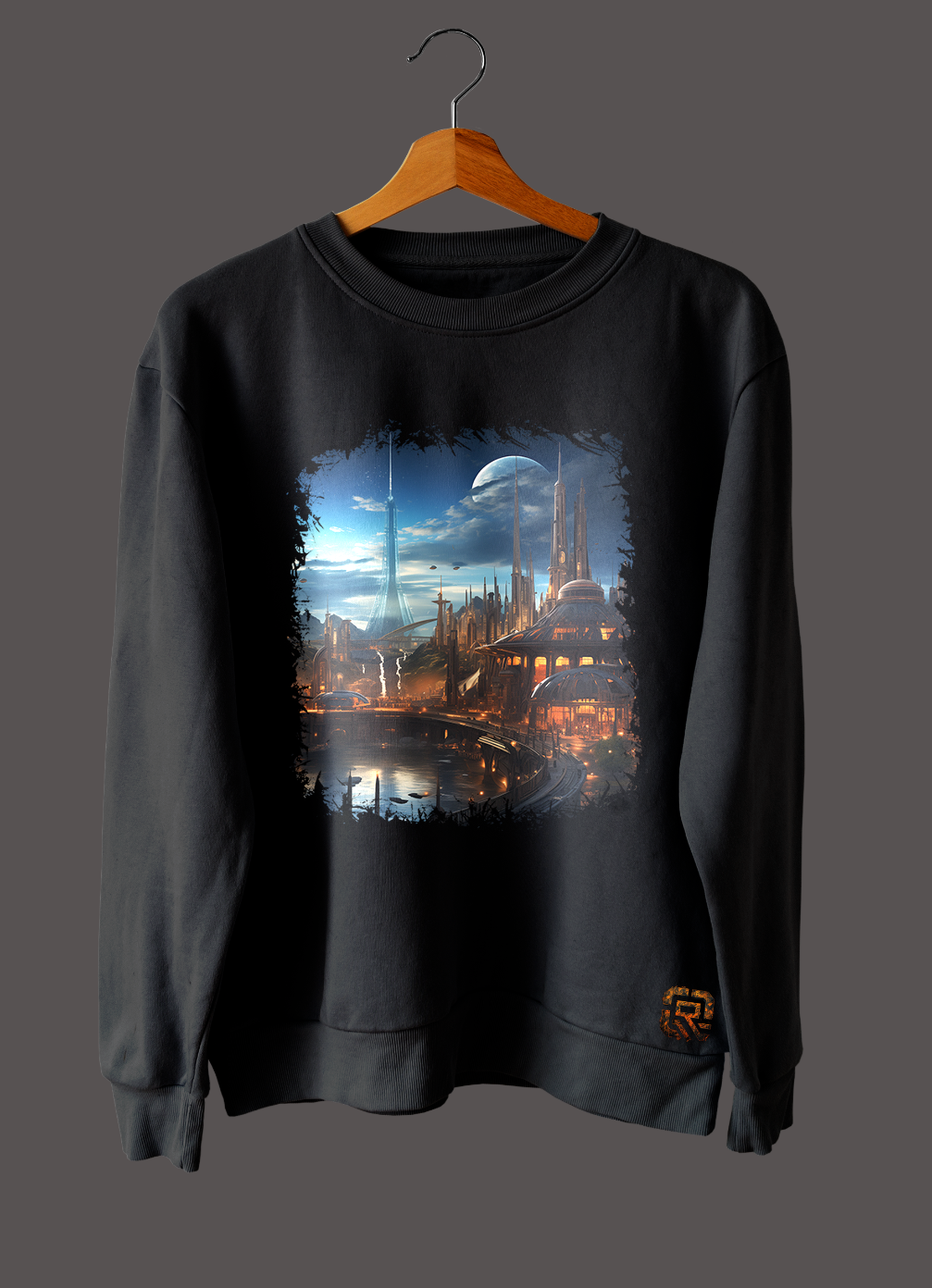 The Utopian/Dystopian Collection Short/Long Sleeve T-Shirt - Futuristic Skyline