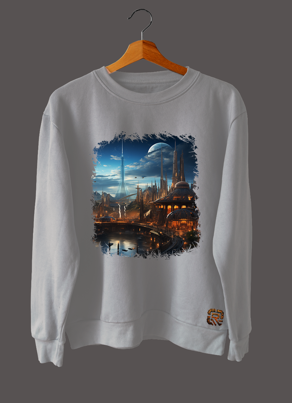 The Utopian/Dystopian Collection Short/Long Sleeve T-Shirt - Futuristic Skyline