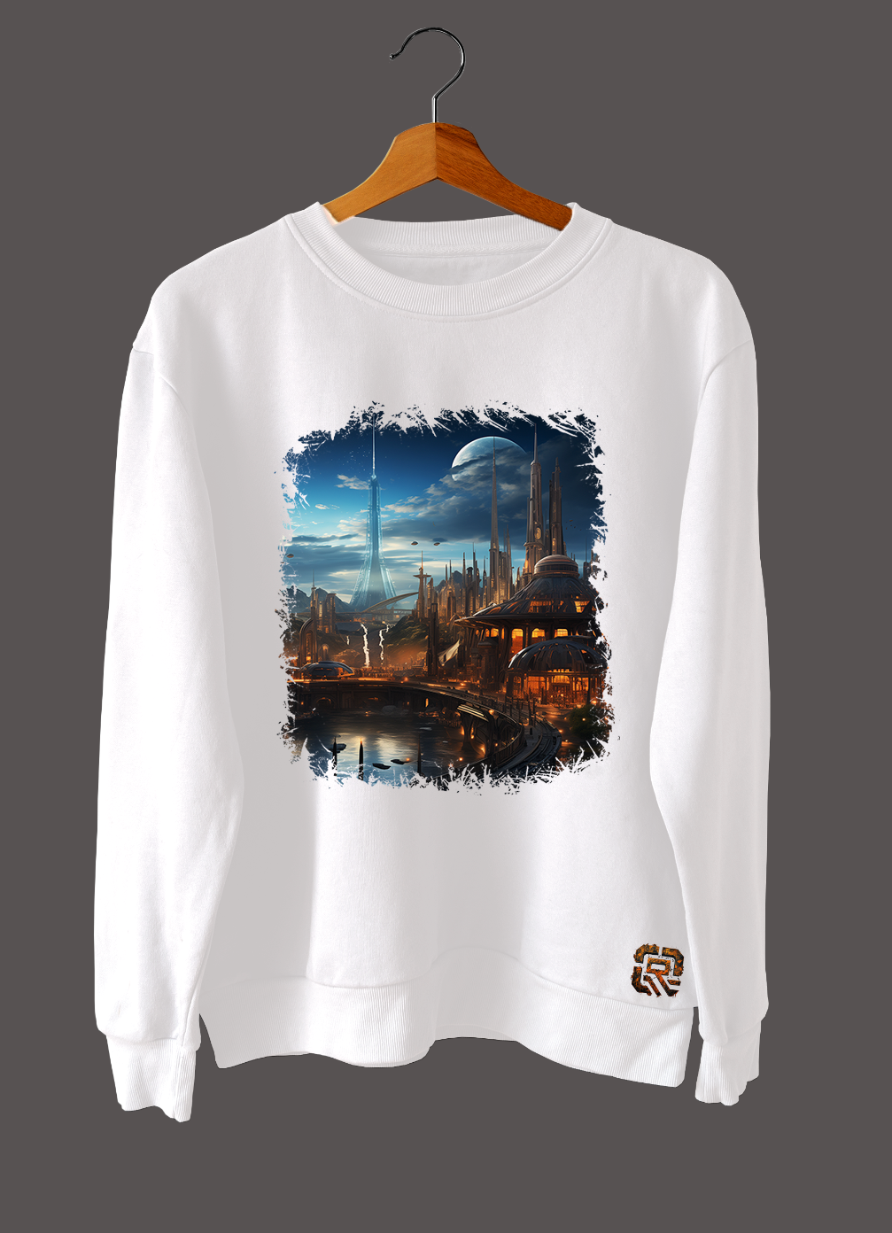 The Utopian/Dystopian Collection Short/Long Sleeve T-Shirt - Futuristic Skyline